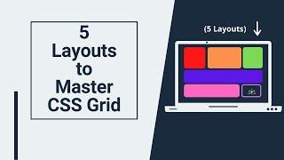 Master CSS Grid 2024 | build 5 CSS Grid Layouts  | Beginner - Master | Responsive Design | CSS Grid