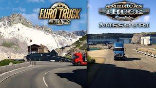 ETS2: Switzerland Rework - Weigh Stations + Viewpoints | ATS: Missouri + Fresno & Huron rebuilt