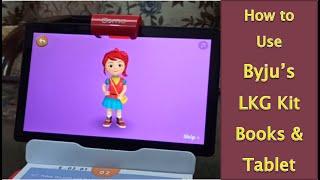 Byjus LKG Kit Usage | Byjus The Learning App | Byjus App Usage with Books | Working with Worksheets