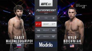 Zabit Magomedsharipov vs Kyle Bochniak