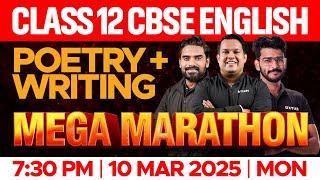 Class 12 CBSE English | Poetry + Writing  - Maga Marathon  | Xylem 12 CBSE