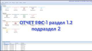 ЕФС-1 раздел 1.2 подраздел 2 Парус Бюджет