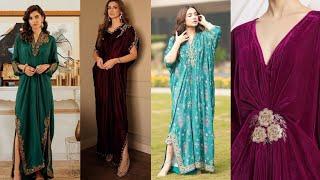 Velvet Kaftan Dress Design 2024 | Velvet Kaftan Cutting & Stitching | Stylish Velvet Dress Design