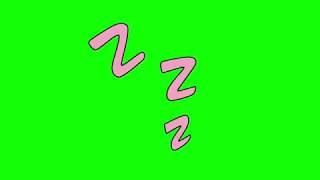 GREEN SCREEN - Sleep  animation