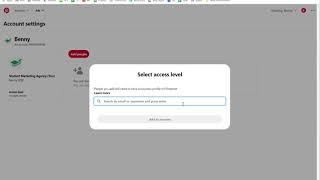 Grant Access to your Pinterest Advertising Account
