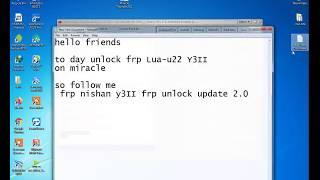 Huawei y3II Lua u22 frp unlock 2020 Miracle box & crack