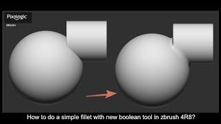 How to make fillet after make boolean in ZBRUSH 4R8?