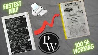 How to convert PW notes to printable white notes || fast way 100% working @PhysicsWallah