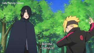 Boruto Creates a New Rasengan in front of Sasuke