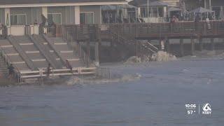 High surf on the central coast shocks Pismo Beach visitors