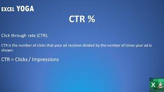 CTR %   Digital Marketing Formula