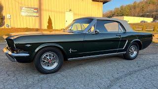 1965 Ford Mustang Convertible 289 4 speed Pony interior!