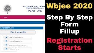 Wbjee 2020 :- Registration begins | How to fill application form step by step | Jee mains 2020