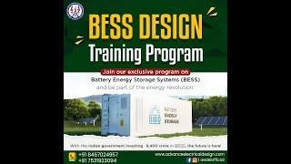 Online Battery Energy Storage System (BESS) Design Course Training | AEDEI| INDIA | +918467024957