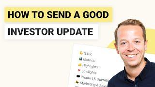 How to send a good investor update