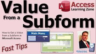 How to Get a Value from a Subform in Microsoft Access