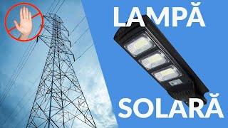 Lampă solară 150W telecomandă, fără facturi la energie electrică |Test led-box.ro | -5% cupon SOLAR