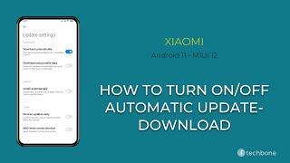 How to Turn On/Off Automatic Update-Download - Xiaomi [Android 11 - MIUI 12]