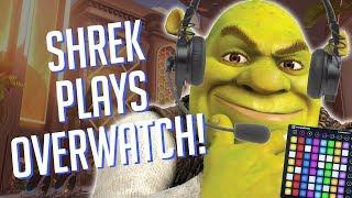 SHREK Plays OVERWATCH! Soundboard Pranks in Competitive!