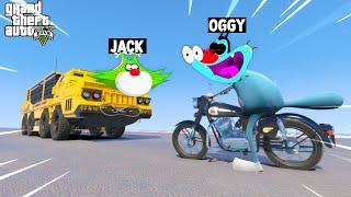 OGGY AND JACK PLAYING SPECIAL SNOW PARKOUR FUNNIEST FACE TO FACE CHALLENGE (GTA 5 Funny Moments)