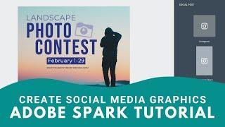 Create Social Media Graphics with Adobe Spark [FULL TUTORIAL]