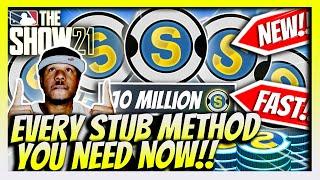 Fastest(Glitchy) Stub Method IN MLB THE SHOW 21!  Make 100k stubs super easy