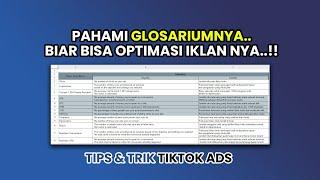 ISTILAH INI SANGAT PENTING DALAM BERIKLAN DI TIKTOK ADS | Optimasi Iklan Tiktok Shop