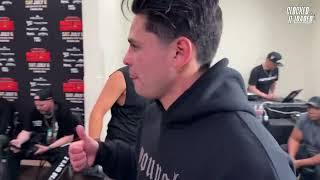 Ryan Garcia Visits Chris Avila in Locker Room Before Fight Against Anthony Pettis