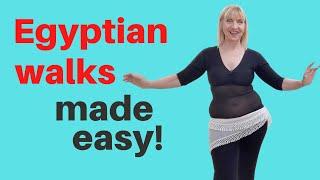 Belly dance Egyptian Walks. Learn the easy way