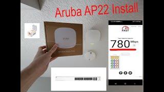 Aruba Instant On AP22 & Wifi6 Install & Test FAST INTERNET NOW !!!!!