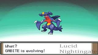 Pokemon Platinum Gible Evolves to Gabite and to Garchomp