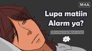 Accidentally waking Sleepy, Growling, Grumpy Boyfriend (Suara Cowok) | M4A ASMR Roleplay Indonesia