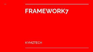 framework 7 setup for beginners