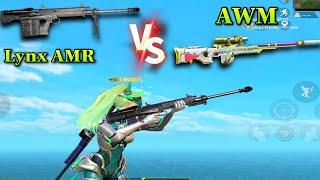 Lynx AMR vs AWM - Which gun is the most powerful in PUBG MOBILE?