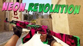 CS:GO - AK-47 | Neon Revolution Gameplay