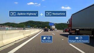  A81: AS Herrenberg - AS Stuttgart-Zuffenhausen (3x)