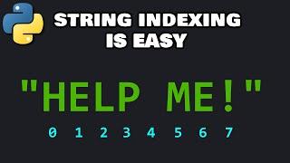 String indexing in Python is easy ️