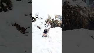 snow fall in himachal Pradesh ️#kangra #viral #trending