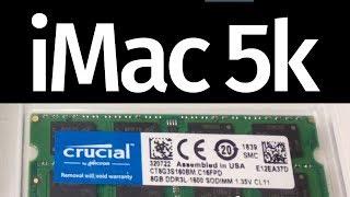 How to Upgrade | Install RAM in iMac 5K 27 inch mid 2015 from crucial