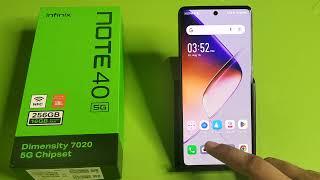 Infinix Note 40 5G - Silent After Flip Screen | how enable to flip to mute on Infinix Note 40 pro 5G