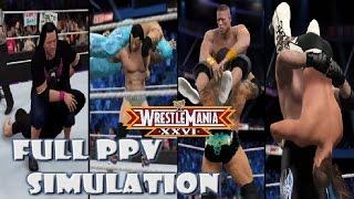 WWE 2K15 - 2K16 SIMULATION: Wrestlemania 26 Full Show Highlights