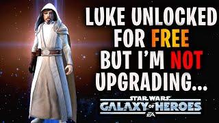 I unlocked Master Luke for FREE but I'm NOT upgrading him...