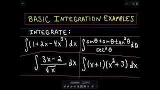  Basic Integration Problems 