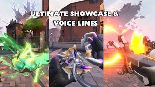 VALORANT - Agents Ultimate SHOWCASE and VOICE LINES