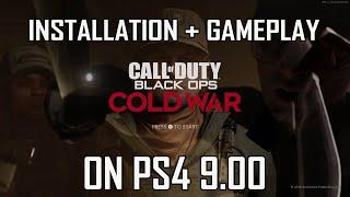 PS4 9.00 call of duty black ops cold war installation and gameplay