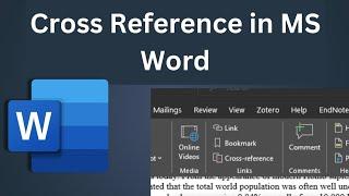 How do you add a cross reference in ms Word|How to make cross reference in Microsoft word