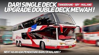 KETIKA KOMPETITOR FULL DOUBLE DECKER, MTRANS UPGRADE UNIT MEWAH‼️KUMPULAN BUS BONGSORRRR RUTE MALANG