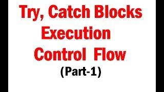 Try ,catch execution  control flow with Examples Description