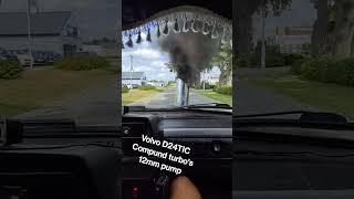 my cousin's Volvo 240 rolling coal!