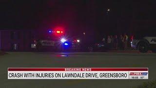 Crash with injuries in Greensboro closes Lawndale Drive between Cottage Place, I-840, police say